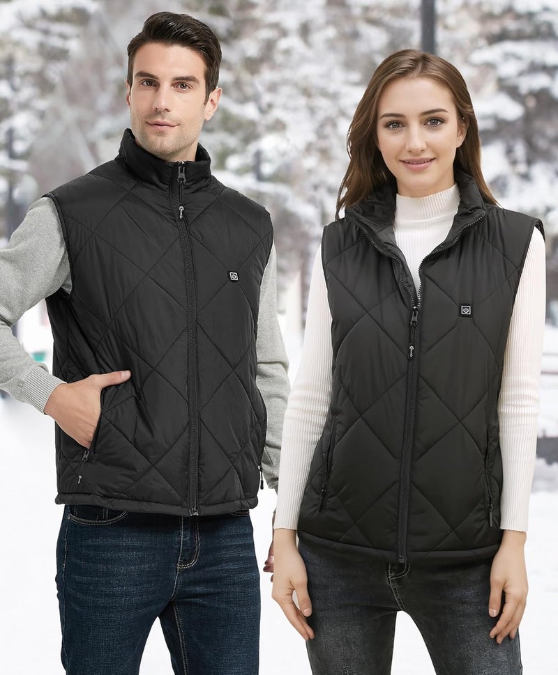 FERNIDA Heated Vest for Men & Women with Battery Pack USB 5V Thickened & Lightweight Heated Vest for Outdoor Body Warm - Image 2